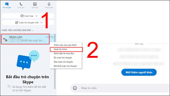 Hướng dẫn đơn giản để bật/tắt thông báo và ẩn/hiện nhóm chat trên Skype